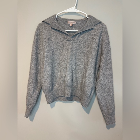 Philosophy Cashmere Gray Sweater - Picture 2 of 8